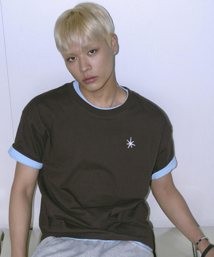 Eontaiteulseoul Untitled Layered Crop Short Sleeve Brown