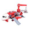 Toy Airplane Model High Simulation Anti Fall Multifunctional Plane Toy with Car Model for Kids