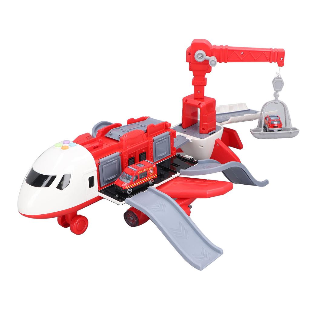 Toy Airplane Model High Simulation Anti Fall Multifunctional Plane Toy with Car Model for Kids