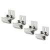 4pcs Solar Panel Clamp Roof Mounting Bracket Photovoltaic Panel Fixing Clips For House RV Boat Solar Racking Accessories