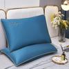 Tangna Home Textiles Bentley Blue Embroidered Throw Pillow