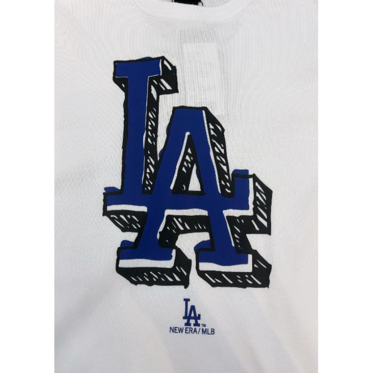 New Era SS25 MLB Los Angeles Dodgers Graffiti Team Series Loose Breathable Comfortable Style Design Crew Neck Short Sleeve T-Shirt 14500132