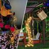 Solar LED Watering Can Light Outdoor Kettle Art Hollow String Landscape Lamps