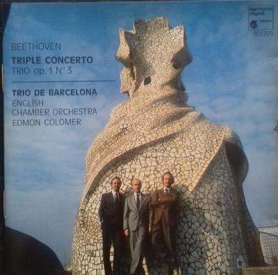 CD BEETHOVEN - Triple Concerto / Trio Op.1 No.3 HMC905205 Harmonia Mundi 1989 Germany Classical Used