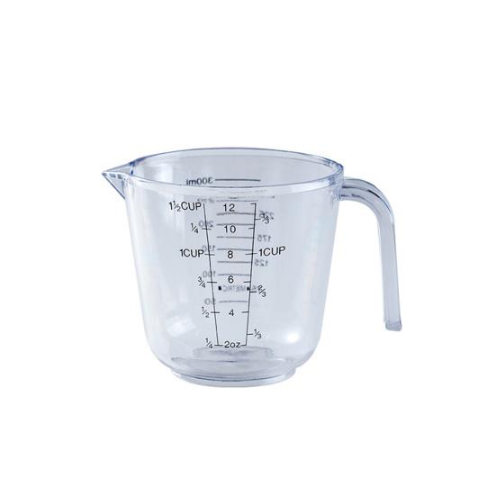 Clear Scale with Measuring Cup Handle Plastic Graduated Measuring Mugs for Kitchen