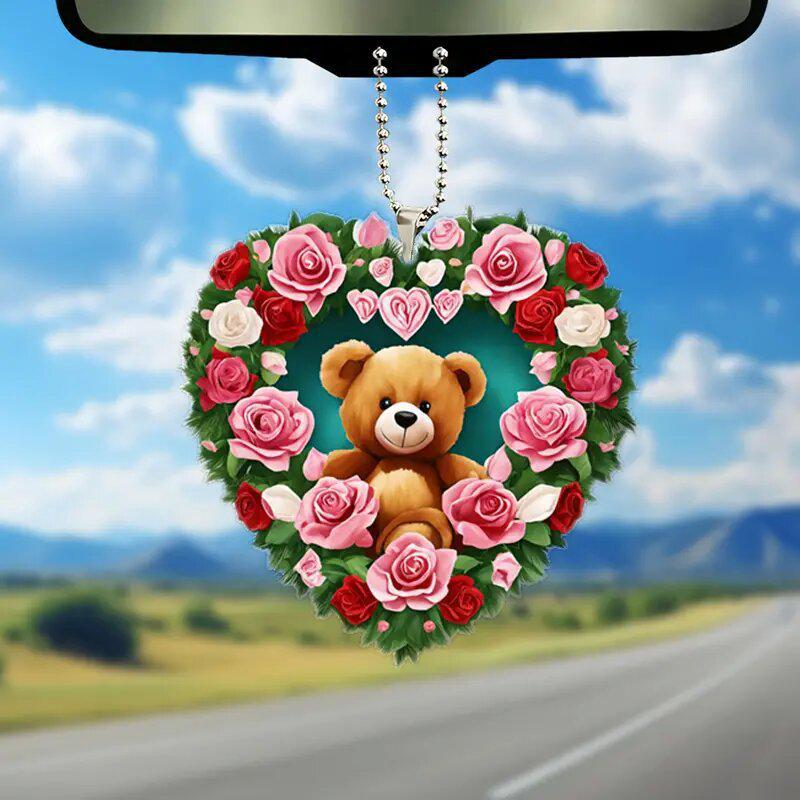 Valentine's Day Acrylic Car & Home Hanging Decoration Pendant