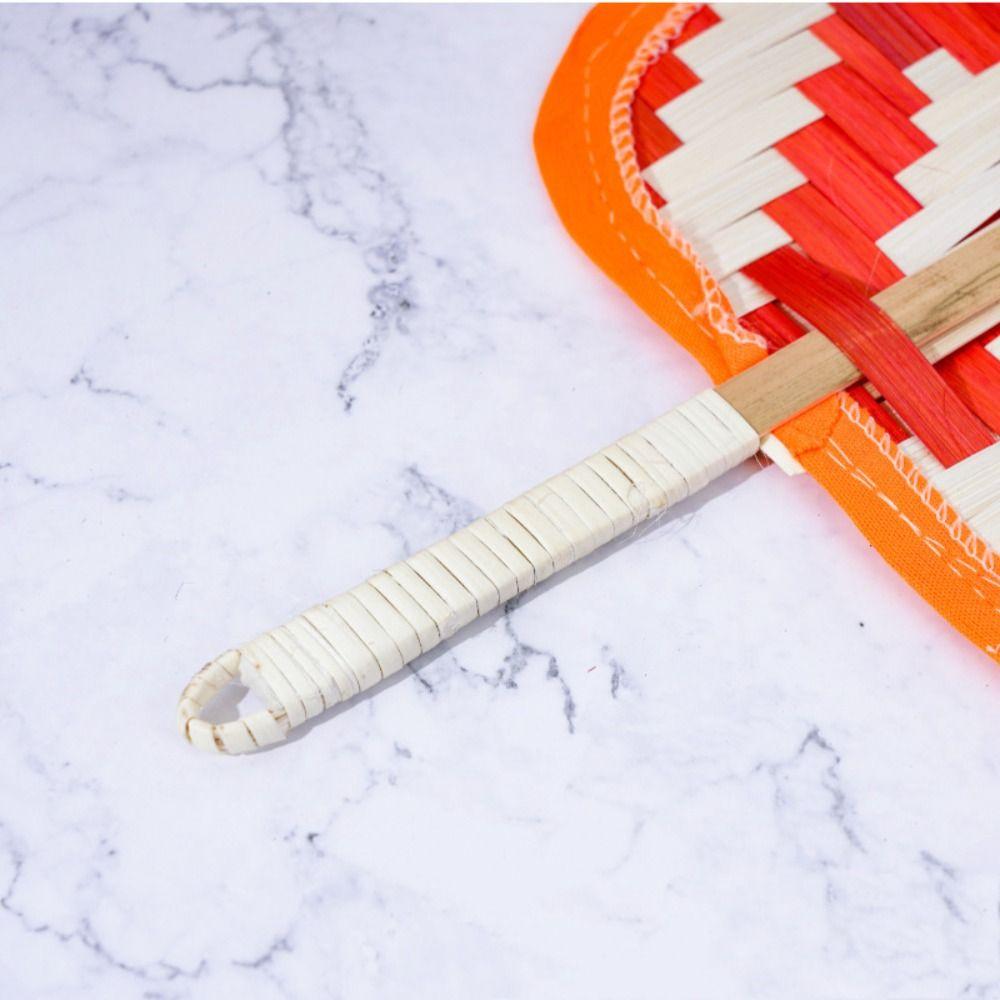 Hand-wove Bamboo Weaving Fan Old-fashioned Plantain Fan Portable Hand Cattail Fan Summer Cooling