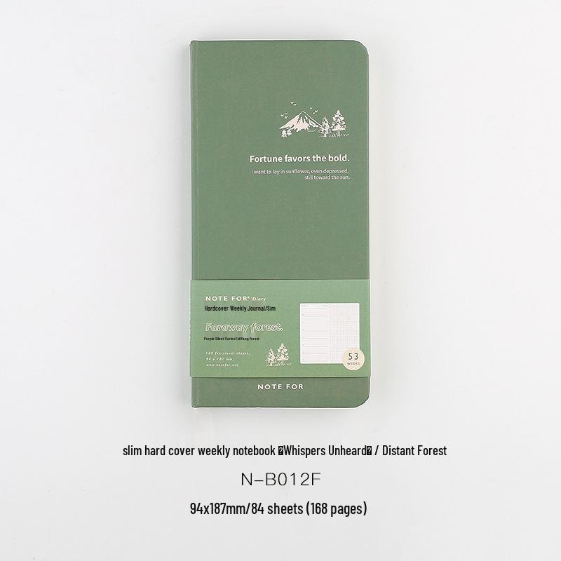 

Mori Series 2026 Weekly Journal: Retro Slim Self-Filled Year-Round Notebook