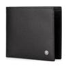 Montblanc Logo Short Folded Leather Wallet Men wallet Black 8372