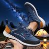 Thin Breathable Men's Sneakers PU Leather Climbing Footwear Male Outdoor Light Soft Rubber Sole Jogging Trekking Walking Sneaker