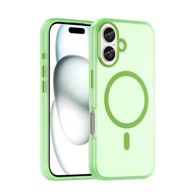 Luxury Magnetic Wireless Charge For Magsafe Case For iPhone17 Air 16E 15 14 13 12 11 Pro Max Plus Shockproof Colour Matte Bumper Cover