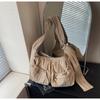 IELGY Ladies Tote Bag Canvas Large Capacity Summer Casual Simple All-Match One-Shoulder Messenger Bag