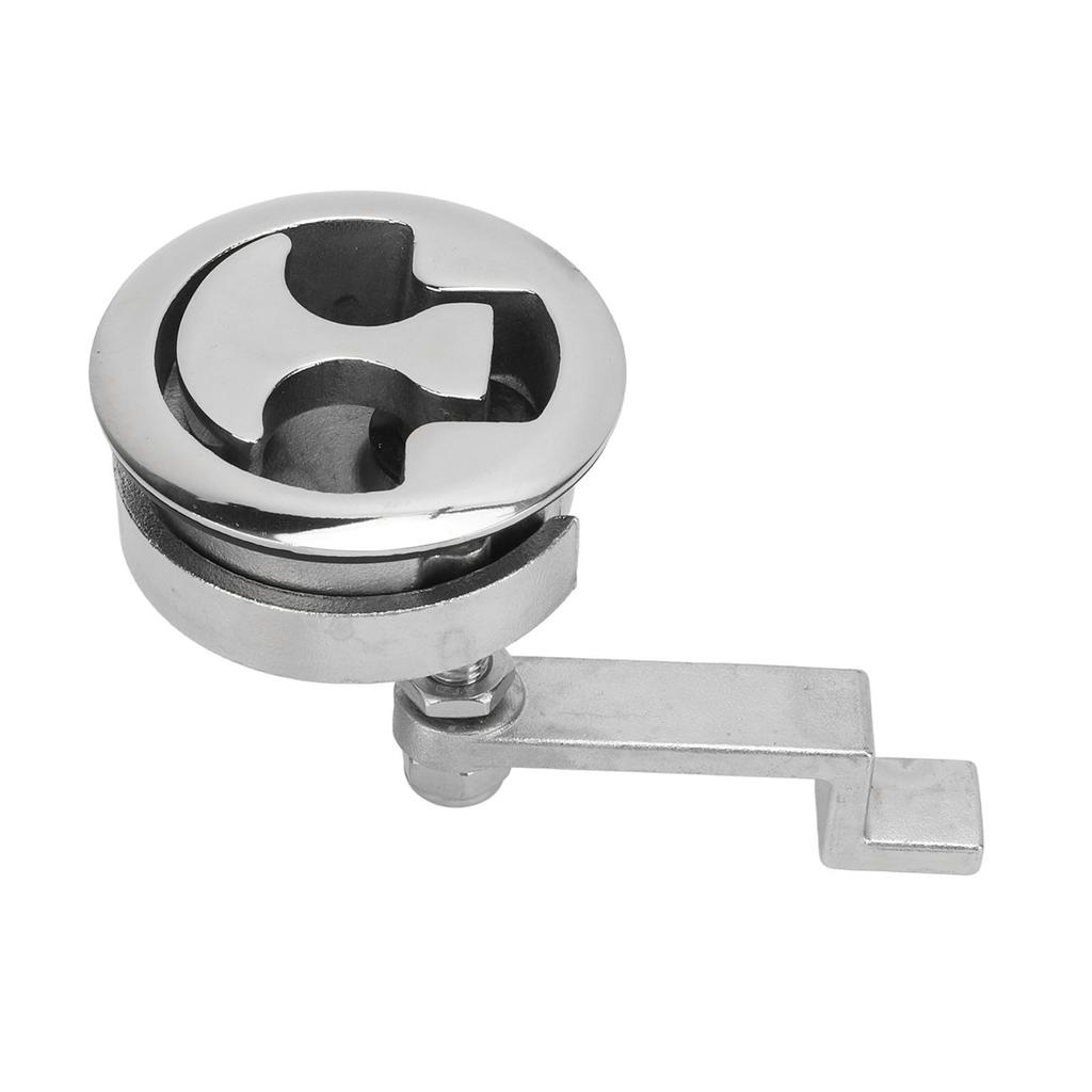 Boat Floor Handle Lock Marine Hatch Latch Flush Mounted Stainless Steel Mirror Polished for Ship Cabinet Drawers