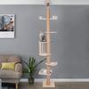 Large Cat Tree Tower for Indoor Cats, 100-104 Inches Tall, Multi-Level Cat Climber with Sisal Scratching Posts, Wooden Cat Condo