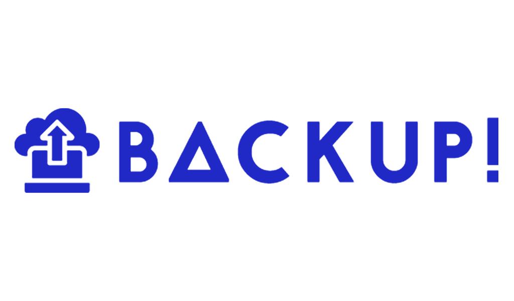 Printtoo Backup Self Inking Rubber Stamp Pre-Inked Office Stamp- Home Office Business Stationery, Black- 42 x 9