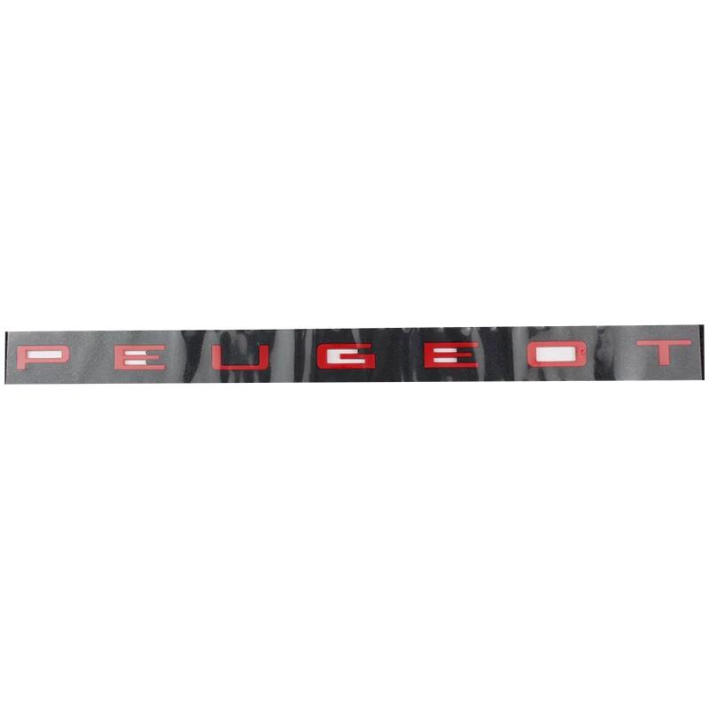 Tgujh8 ABS Letra Coche Trasero Maletero Emblema Pegatina Etiqueta para Peugeot 508 408X 3008 308 2008 408 4008 GT 5008 307 206 207 301 Decoración