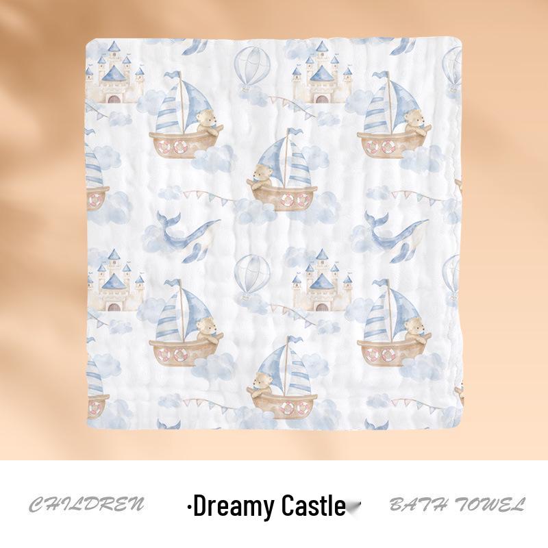 

Синьцзянский чистый хлопок новорожденный ребенок мочалка и слюнявчик - толстая марля мятый сирсакер принт 30x30cm (Stretched)