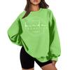 Mädchen Bedrucktes Rundhals Casual Mode Top Sweatshirt
