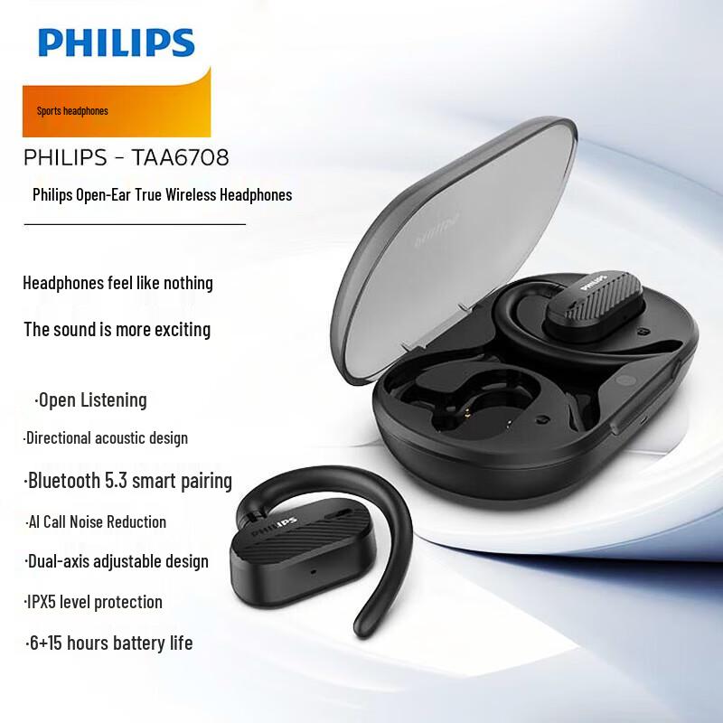 Philips TAA6708 Open-Ear True Wireless Sports Headphones