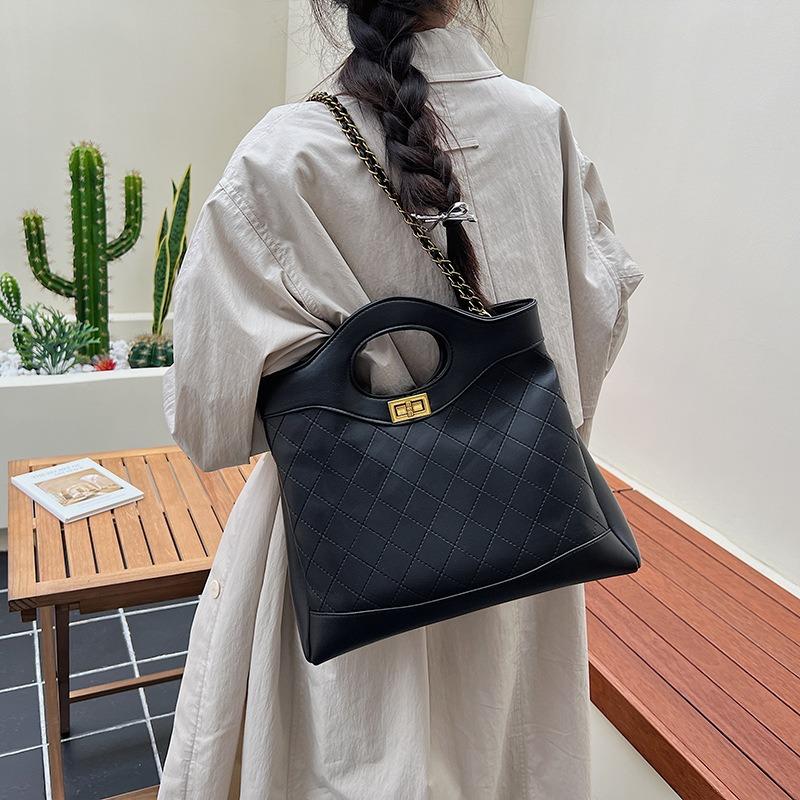 Rhombus Chain Bag Women's New Fashion Contrasting Color Versatile Shoulder Messenger Bag Fashion Handbag