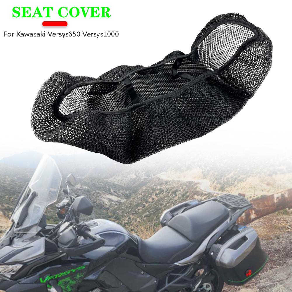 Motorcycle Accessories For Kawasaki Versys650 Versys1000 Versys 650 1000 ABS Rear Seat Cowl Cover Net 3D Mesh Protector