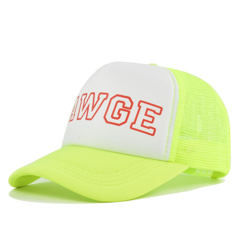 

Cap Graffiti Baseball Duck Tongue Cap Mesh Cap Brim Sun Hat Cotton Material жёлтый