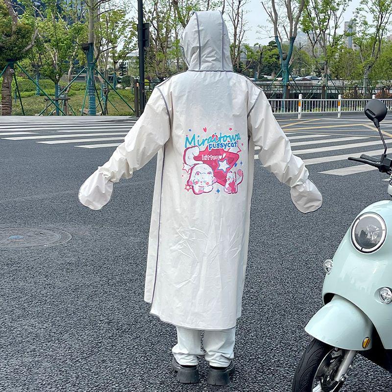 

Взрослое мультяшное электрическое скутер-пончо - Водонепроницаемый дождевик на все тело для мужчин и женщин XL