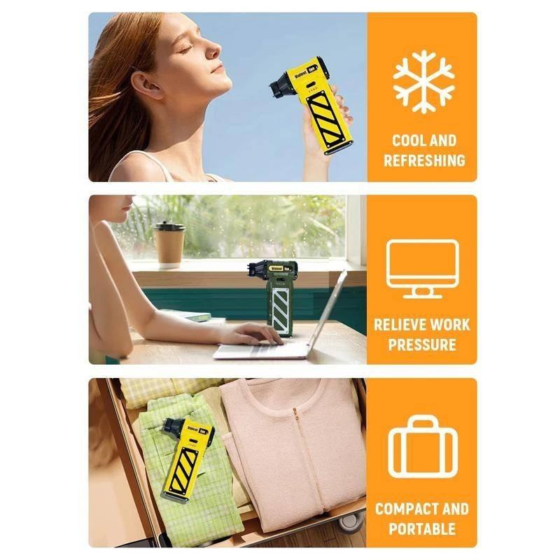 110,000RPM Cordless Portable Air Blower Rechargeable Mini Turbo Violent Fan 52m/s Wind Speed Electric Air Duster