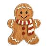 Christmas Village Gingerbread House Wooden Man Decor, Rustic Gingerbread, Candy Cane Figurines, Xmas Reusable Seasonal Home Decor Tabletop Ornaments