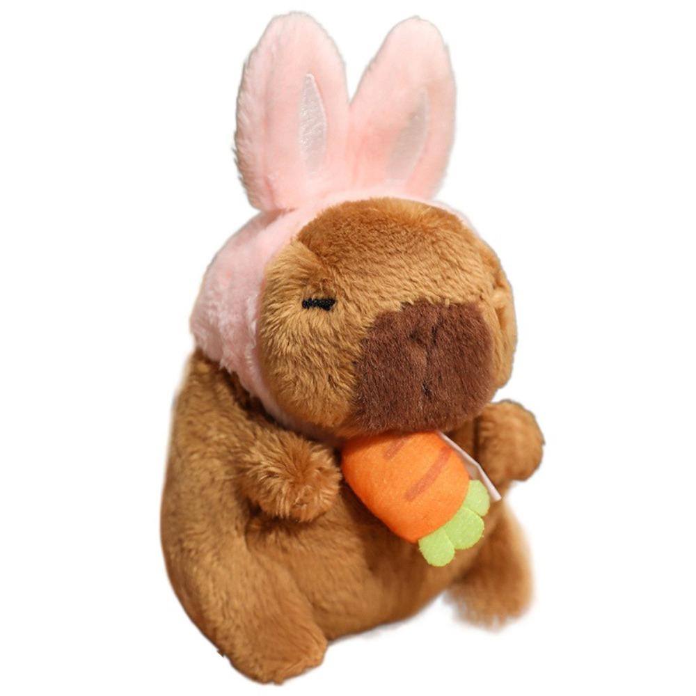 

Animal Shy Cat Dog Keychain Funny Plush Doll Pendant Capybara Plush Pendant Bag Pendant style 1