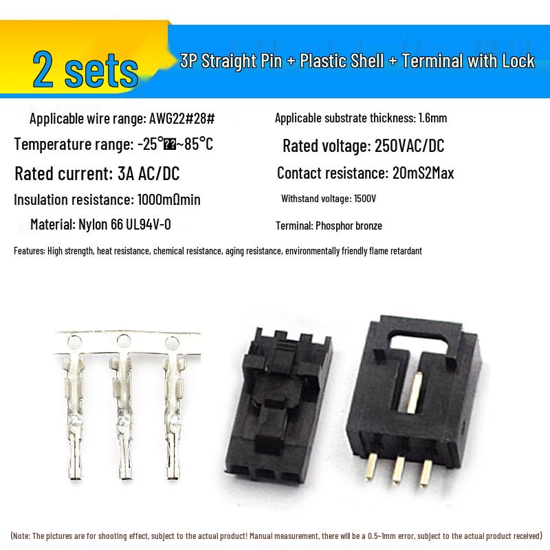 2.54 Lockable DuPont Connector: 2P & 3/4/10P Straight/Bent Pin Header MX2.54 Socket