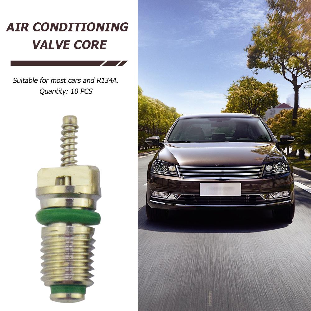 10-teiliges Auto-Klimaanlagen-Kit R134A Kfz-Klimaanlagenkerne Klimaanlage A/C-Ventilschaftkern-Kit Ventilkern