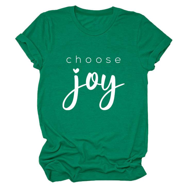 Simple casual temperament versatile women's round neck short-sleeved T-shirt base