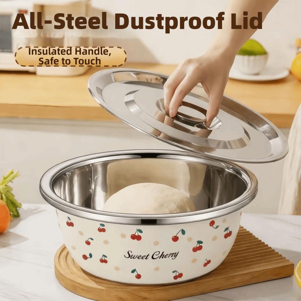 Stainless Steel Salad Bowl Set Prepping Stainless Steel Oil Can  Frying Oil Storage