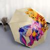 Winnie Puuh, Honig-Thema, Automatisches Öffnen und Schließen, Helles, 8-Speichen, Tragbarer Regenschirm, Geeignet für Männer und Frauen, Ein Perfekter
