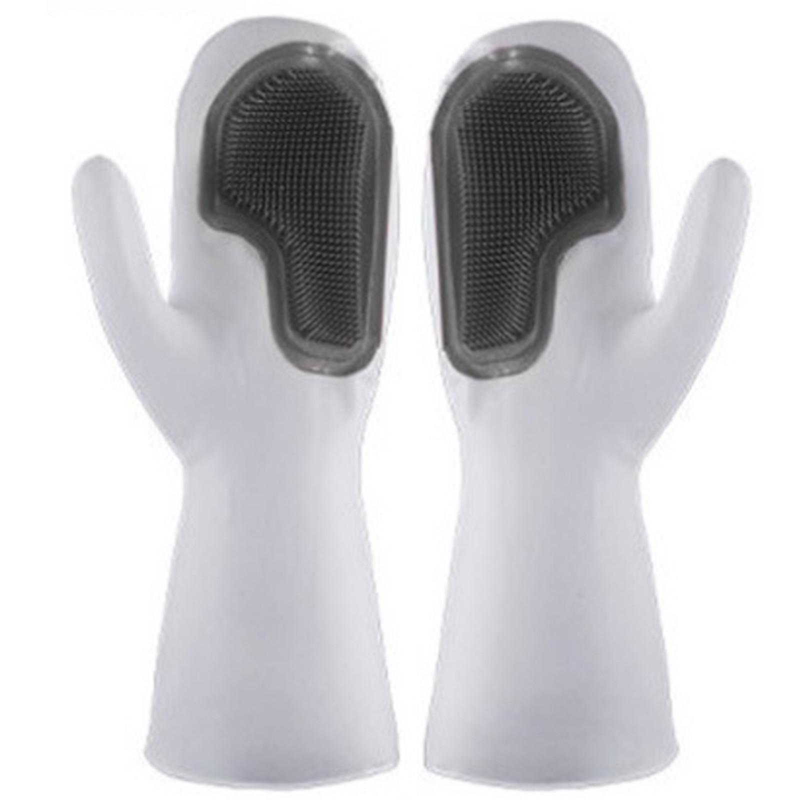 

Dishwashing Gloves, Silicone Cleaning Reusable Scrub Gloves For Wash Dish,Kitchen, Bathroom