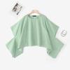 ZANZEA Womens Summer Casual Round Neck Dolman Sleeve Loose Stripe Blouse