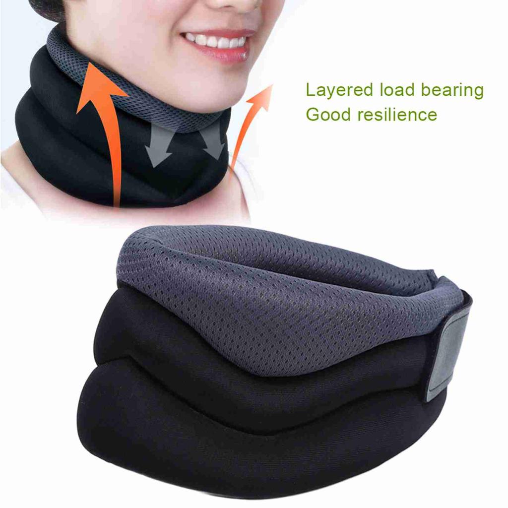 Portable Neck Support Brace Layered Cervical Neck   Collar for   Sleeping