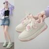 Little White Shoes Women's Shoes Autumn Explosion 2025 New Thick-soled Sports Versatile Casual Breathable Fashion Casual Trendy Board Shoes