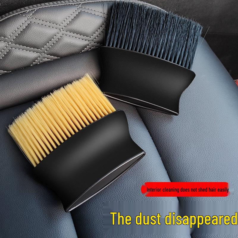 Car Interior Soft Bristle Dusting Brush - Air Outlet & Crevice Cleaning Tool