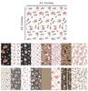 Soimoi 16 Pc Fat Quarter Bundle,  Floral  Print 18"x 22"  DIY Patchwork-  100   Cotton  Pre-Cut Quilting Fabric White &