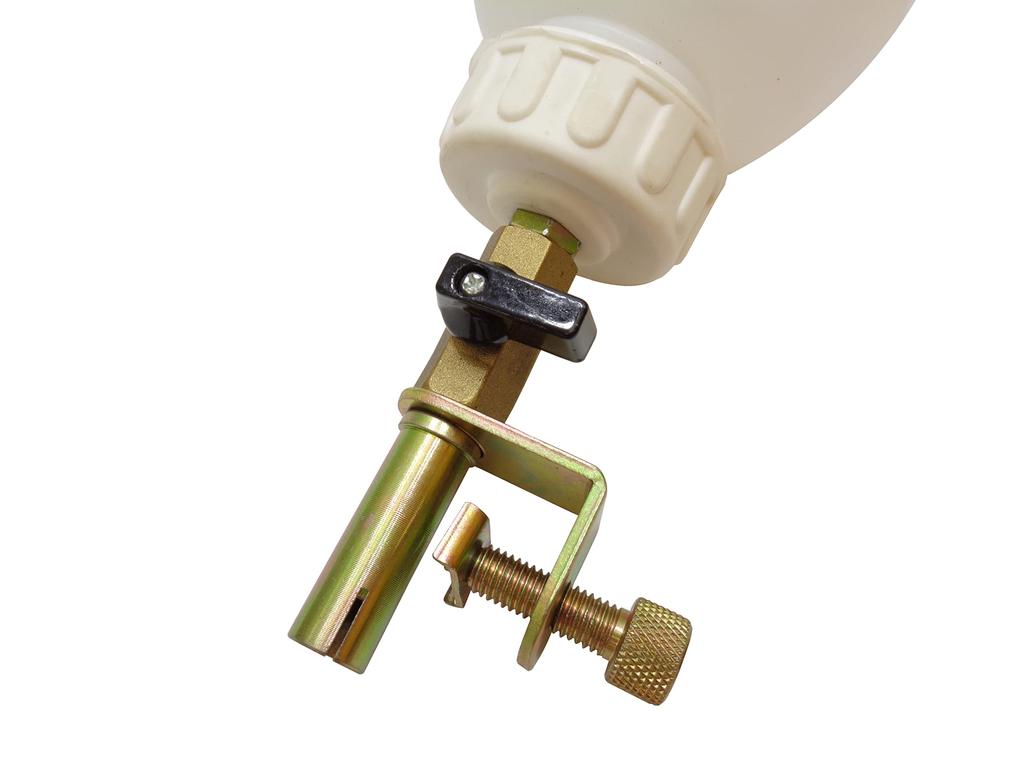 Brake Fluid Reservoir Tank, 1L, with Measuring Tape and Cock, for Brake Fluid Refills
