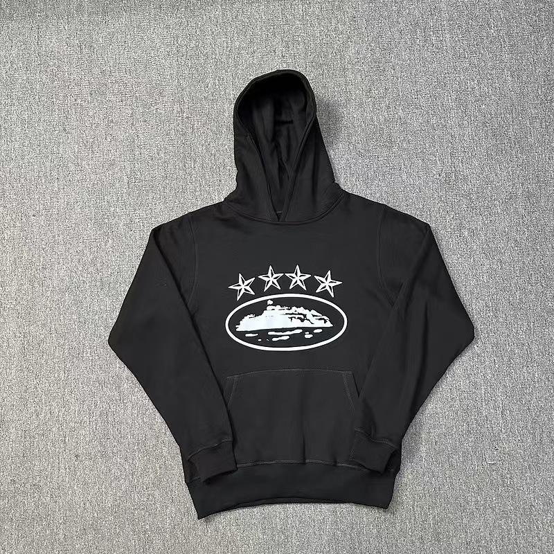 Alcatraz Five-star Ship Printing Loose Hooded Sweater European and American Street Sports and Leisure Suit Trendy Manufacturers
