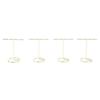 4pcs T Shaped rring Display Stand Jewellery Display Stand Photo Props T Shape Slotted Necklace Stand for Store Closet