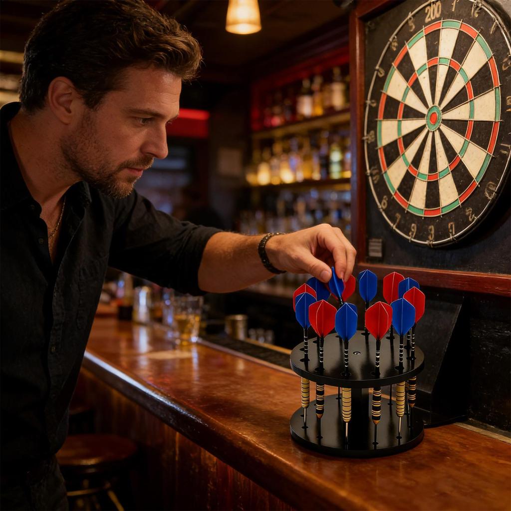 Acrylic Dart Display Holder Lightweight Modern Stand for Collectible Darts, Game Room Bar Studio Decor, Home Playroom Showcase