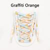 Lacci piatti per sneakers Tie-dye arcobaleno Lacci per scarpe personalizzati Lacci per scarpe da ginnastica Lacci per scarpe sportive Scarpe in tela AF1 Lacci per scarpe