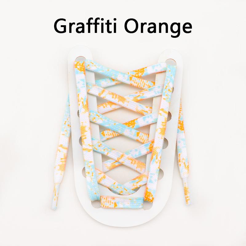 Lacci piatti per sneakers Tie-dye arcobaleno Lacci per scarpe personalizzati Lacci per scarpe da ginnastica Lacci per scarpe sportive Scarpe in tela AF1 Lacci per scarpe