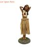 Y4UA Vibrant African Dancing Girl Sculpture Handcrafted Resin Car Dashboard Decors