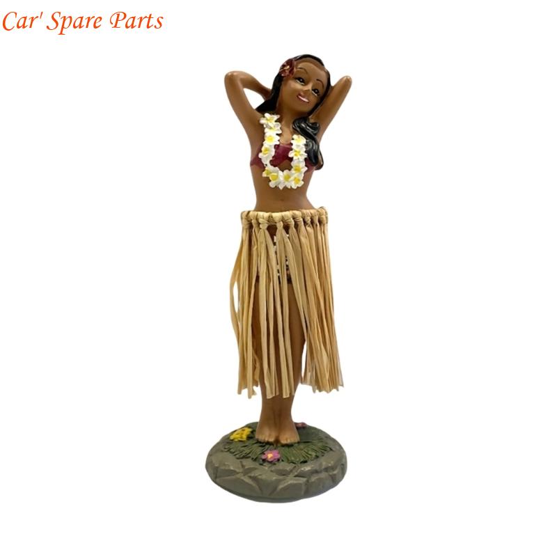 Y4UA Vibrant African Dancing Girl Sculpture Handcrafted Resin Car Dashboard Decors