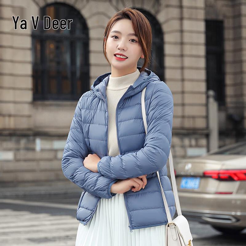 Yalu Women's Lightweight Hooded Short Down Jacket